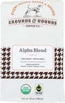 Grounds & Hounds Coffee Alpha Blend Whole Bean 12 Oz (pack 8). Fixed Price $156.99.