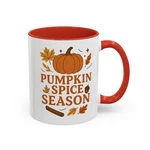 Pumpkin Spice Season Coffee Mug, Autumn Ceramic Cup, Fall Drinkware Gift,. Fixed Price $14.99.