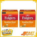 2P Folgers Breakfast Blend, Mild Roast Coffee, Keurig Cup Pods, 48 Count Box. Fixed Price $52.56.