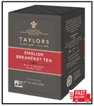 Taylors Of Harrogate English Breakfast Rich & Bright Black Tea, 50 Teabags. Fixed Price $10.20.