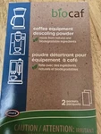 Urnex Bio Caf Coffee Equipment Cleaner 2 Single Use Packets - Descaling Powder. Fixed Price $14.99.