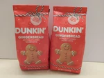 Dunkin' Gingerbread Ground Coffee Pack 2 - 11 Oz Each Seasonal Christmas. Fixed Price $19.99.