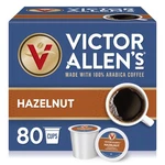 Victor Allen's Coffee Hazelnut Flavored, Medium Roast, 80 Count, Single Serve. Fixed Price $45.60.