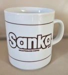 Vintage Mid Century Sanka Decaffeinated Instant Coffee Mug Cup. Fixed Price $7.49.