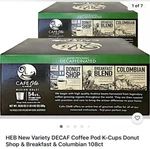 Heb Variety Decaf Coffee Pod K-cups Donut Shop Breakfast & Columbian. 2 Box 54. Fixed Price $129.97.