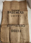 Dunn Brothers Coffee Burlap Advertising Bag Espresso DB114 Original Brown 2023. Fixed Price $21.99.