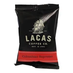 Lacas Coffee Colombian Supremo Packet 3 Oz. 24/PIECES WS-110LCPKCOLMB. Fixed Price $68.08.