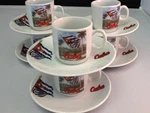 Cuban Espresso Coffee Cup Set 6 Saucer Flag Island #2. Fixed Price $19.99.
