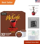 32 Count Mccaf Medium Roast Coffee Pods Taste, Eco-friendly. Fixed Price $33.99.