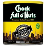 Chock Full Nuts New York Roast, Dark Ground Coffee Gourmet Arabica. Fixed Price $23.84.