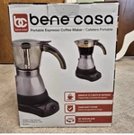 Bene Casa Portable Electric Espresso Maker/cafeteria 1-3 Cups/shots. Fixed Price $38.50.