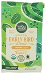 Organic Early Bird Blend, Medium Ground Coffee, Cocoa & Roasted Nuts, 12. Fixed Price $25.62.
