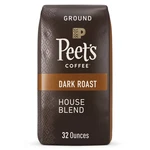 Peets Coffee Ground Dark Roast, House Blend 32 Oz.. Fixed Price $29.99.