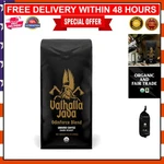 Valhalla Java Dark Roast Organic Coffee 12 Oz - Intense Arabica Robusta Blend. Fixed Price $36.99.