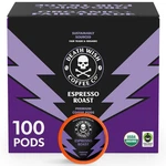 Death Wish Coffee Espresso Roast Pods, Organic & Fair Trade, 100 Count. Fixed Price $141.99.