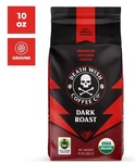 Death Wish Coffee Organic And Fair Trade Dark Roast Ground 10OZ. Fixed Price $9.00.