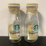 Starbucks Frappuccino Empty Glass Bottles Reusable With Lid Crafts Lot Of 2. Fixed Price $13.49.