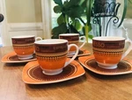 Imusa Espresso 8-PC Cups Saucers Cafe Cappuccino Coffee Set Demitasse Mint. Fixed Price $26.75.