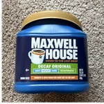 Maxwell House Original Ground Coffee Decaffeinated 29.3 Oz 830G. Fixed Price $30.00.