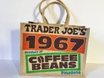 Trader Joe's Jute Bag Reusable 1967 Pasadena Coffee Beans. Fixed Price $19.90.