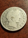1904 Barber Silver Half Dollar, Key Date San Francisco INV05 H540. Fixed Price $45.00.