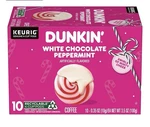 Dunkin Limited Edition Polar Peppermint Light Roast Coffee K-cup Pods, 10CT. Fixed Price $12.99.