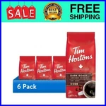 (6 Pack) Tim Hortons Dark Roast Ground Coffee, 100% Arabica, 12 Oz Bag. Fixed Price $46.22.