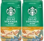 Bag Starbucks Decaffeinated Veranda Blend Blonde Roastground Coffee 12OZ. Fixed Price $23.99.