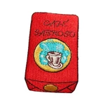 7301 Ground Coffee Bag Patch Cafe Espresso Bean Embroidered Iron Applique. Fixed Price $6.99.
