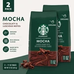 Starbucks Arabica Beans Mocha, Naturally Flavored, Ground Coffee, 11 Oz 2PK. Fixed Price $19.94.