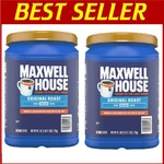 Pack - Maxwell House Original Roast Ground Coffee 43.1 (total 86.2 Oz). Fixed Price $51.08.