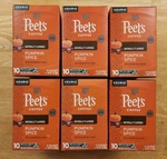 Lot 60 Peet's Pumpkin Spice Ground Coffee K-cups Limited Release Peets. Fixed Price $34.99.