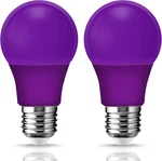 2PACK A19 Led Black Bulb 9W 60W Equivalent E26 Base Colored Lights. Fixed Price $10.90.