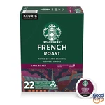 Starbucks French Dark Roast Keurig K-cup Coffee Pods 22CT. Fixed Price $28.79.
