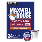Maxwell House Smooth Bold Roast Coffee K-cup Pods, 24 Ct Box. Fixed Price $21.18.