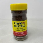 Cafe Bustelo Espresso Instant Coffee 3.5 Oz Jar - Yellow Label/cap (dark Roast). Fixed Price $7.87.