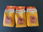 3 Pack Dunkin Donuts Caramel Crazy Ground 11 Oz Coffee Bags. Fixed Price $44.98.