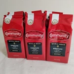 SIX(6) Community Coffee Whole Bean Signature Blend Dark Roast 12 Oz Bags. Fixed Price $35.00.