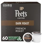 Peet's Coffee French Roast Dark Pods Keurig K-cup 60 Ct Peets. Fixed Price $36.00.