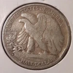 1935-S San Francisco Mint 50C Walking Liberty Half Dollar 90% Silver (#89-2270). Fixed Price $57.29.