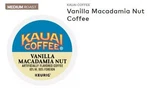 Kauai Coffee Medium Roast Vanilla Macadamia Nut Keurig K-cups. Fixed Price $168.99.