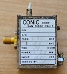Conic Corp San Diego Ca 2130MHZ Rf Microwave Oscillator 2.7-2.8MW 12VDC Sma(f). Fixed Price $14.95.