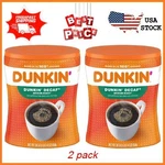 2 Pack Dunkin Original Blend Medium Roast Decaf Ground Coffee, 30 Ounce Canister. Fixed Price $42.36.