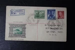 1947 Australia Registered Cover Newcastle South Wales 1590 To San Diego. Fixed Price $9.75.