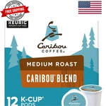 Caribou Blend Keurig Single-serve K-cup Pod, Medium Roast Coffee, 12 Count. Fixed Price $27.99.