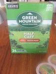 Green Mountain Coffee Half-caff, Keurig K-cup Pod, Medium Roast, 96 Count Latte. Fixed Price $39.99.