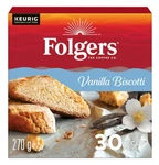 Folgers Vanilla Biscotti K-cup Coffee Pods 30 Count, 270G. Fixed Price $33.08.