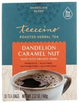 Teeccino Dandelion Caramel Nut Roasted Herbal Tea 10 Bags. Fixed Price $64.99.