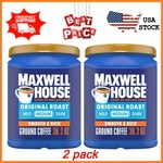 New Pack Maxwell House Original Roast Ground Coffee, 38.2 Oz Canister, Medium. Fixed Price $39.00.