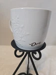 2017 White Winter Coffee Mug, Mars Dove Chocolates, Euc, Snowflake. Fixed Price $9.95.